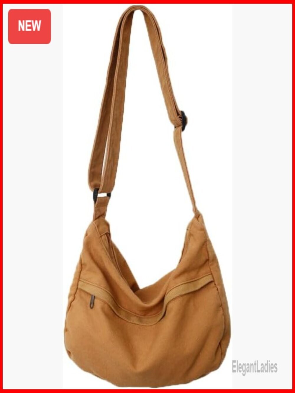 Canvas Hobo Messenger Bag Vintage Aesthetic Crossbody Tote Work Travel